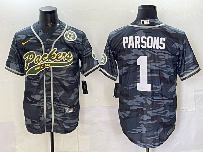 Men Green Bay Packers #1 Parsons camo Nike NFL 2025 jersey 05->green bay packers->NFL Jersey
